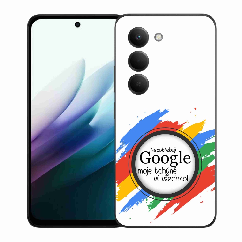 Gél borító mmCase a Xiaomi Redmi 15 4G/5G (171mm) - anyós tudja, minden fehér háttérrel