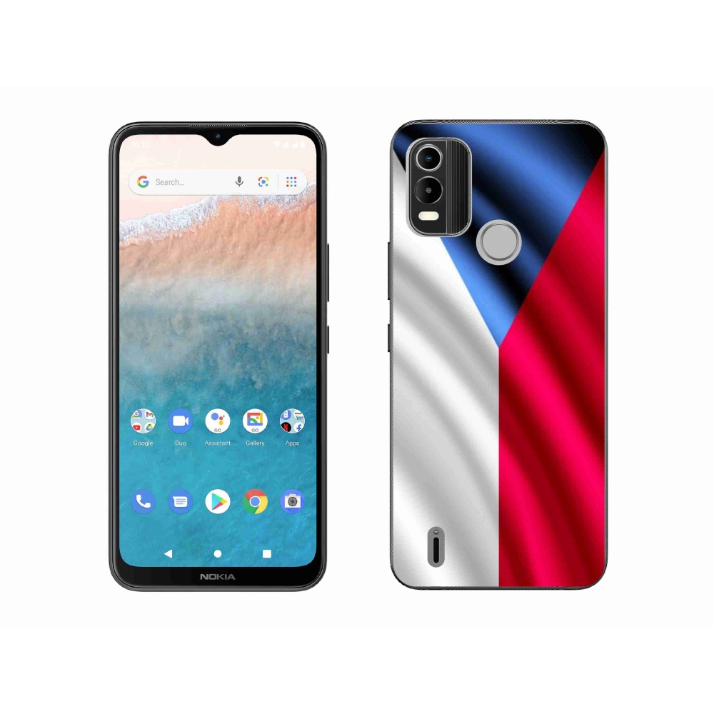 Gél védőhuzat mmCase mobiltelefonhoz Nokia C21 Plus - cseh zászló