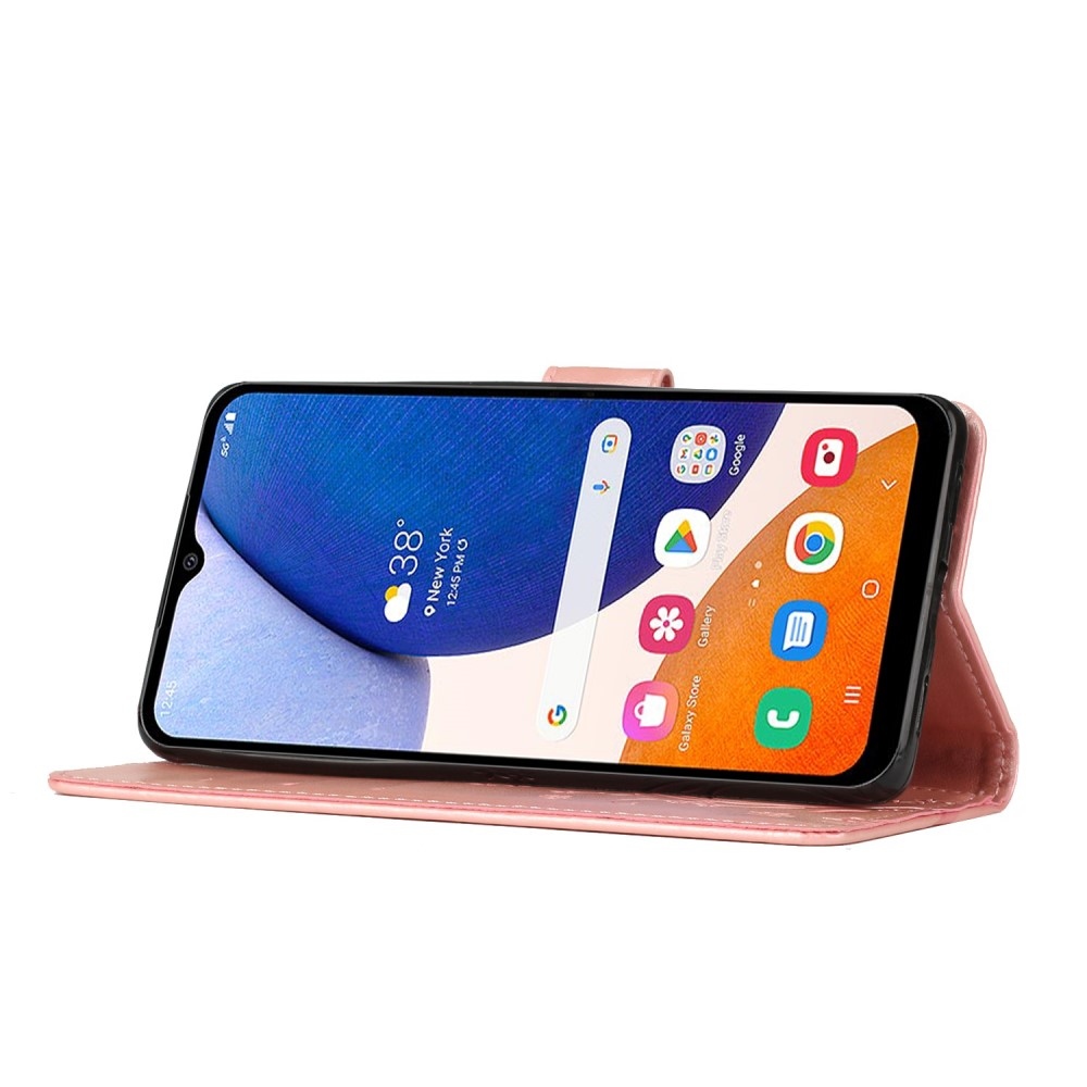 Virágok könyv tok Samsung Galaxy S25+ készülékhez - rózsaarany