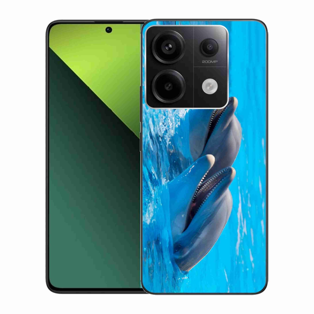 Gél borítás mmCase a Xiaomi Redmi Note 13 Pro 5G/Poco X6 5G számára - delfinek