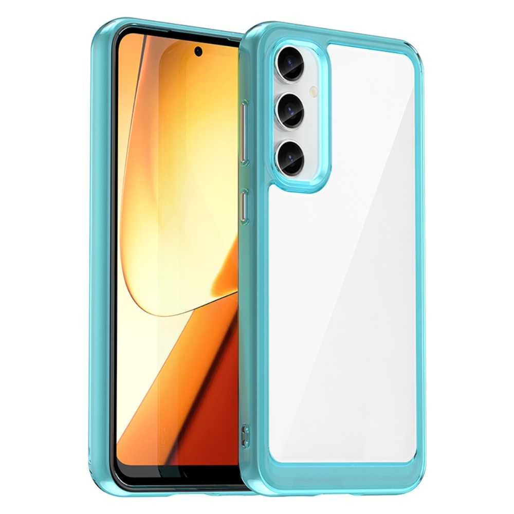 Gél tok kemény hátlappal Samsung Galaxy S23 FE készülékhez - világoskék