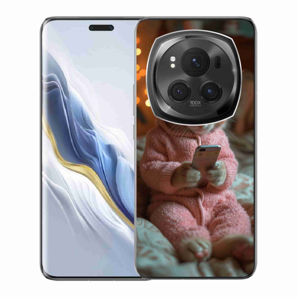Zselés borítás mmCase a Honor Magic 6 Pro 5G készülékhez - baba a mobillal