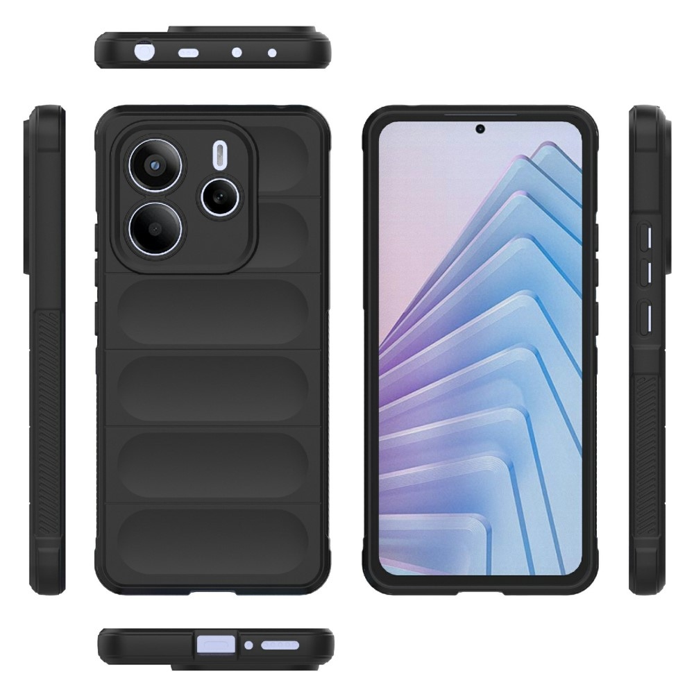 Rugg tartós zselés tok Xiaomi Redmi Note 14 5G - fekete