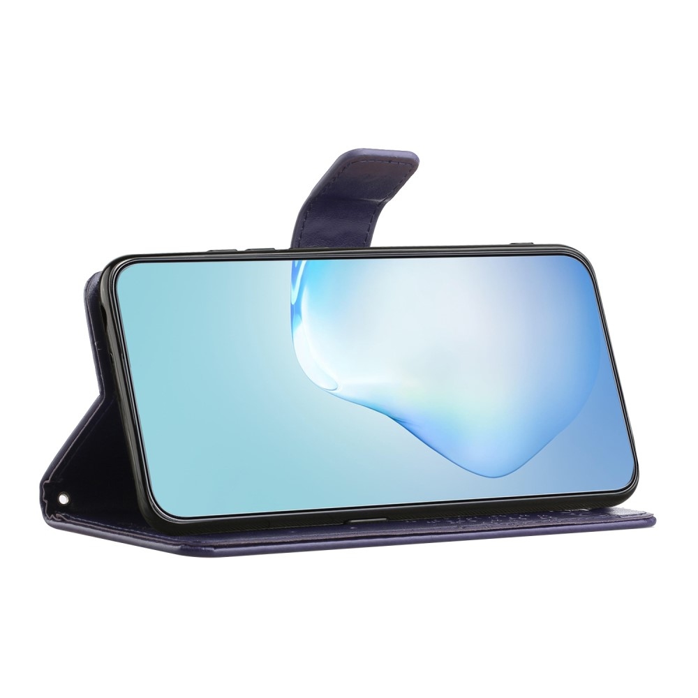 Fa könyv tok Samsung Galaxy A35 5G - sötét lila