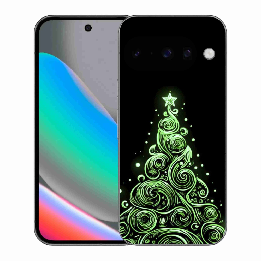 Gél borítás mmCase a Google Pixel 10 számára - neon karácsonyfa 3