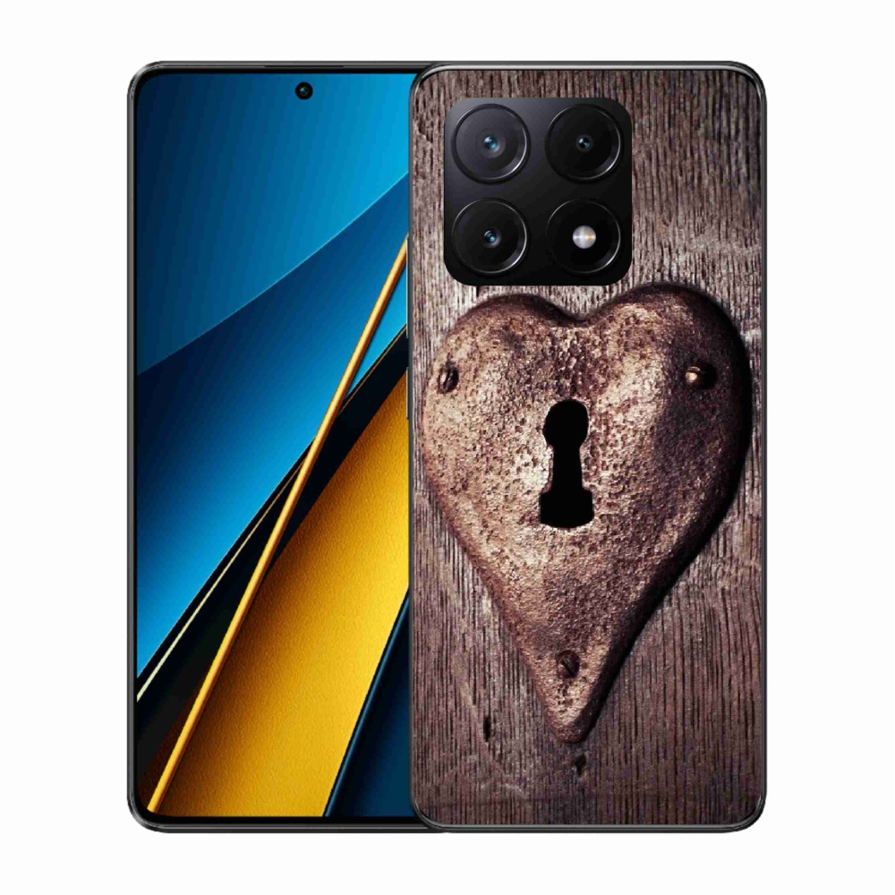 Gél borítás mmCase a Xiaomi Poco X6 Pro 5G számára - szív alakú zár