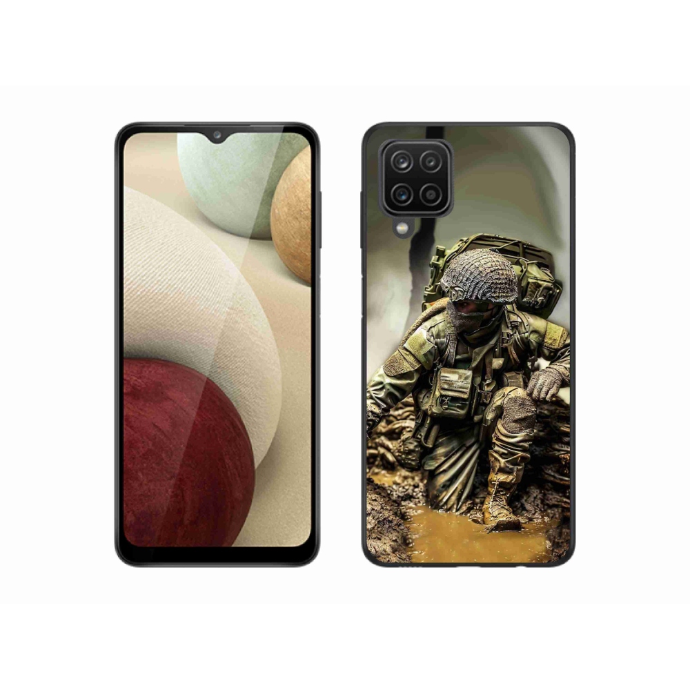 Gél borítás mmCase Samsung Galaxy A12 - katona