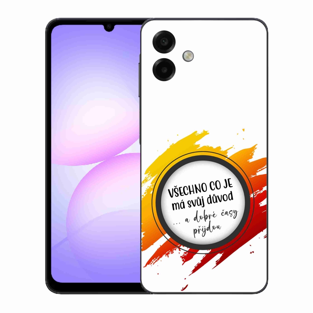 Gél borítás mmCase Samsung Galaxy A07 4G - idézet 3 fehér háttér