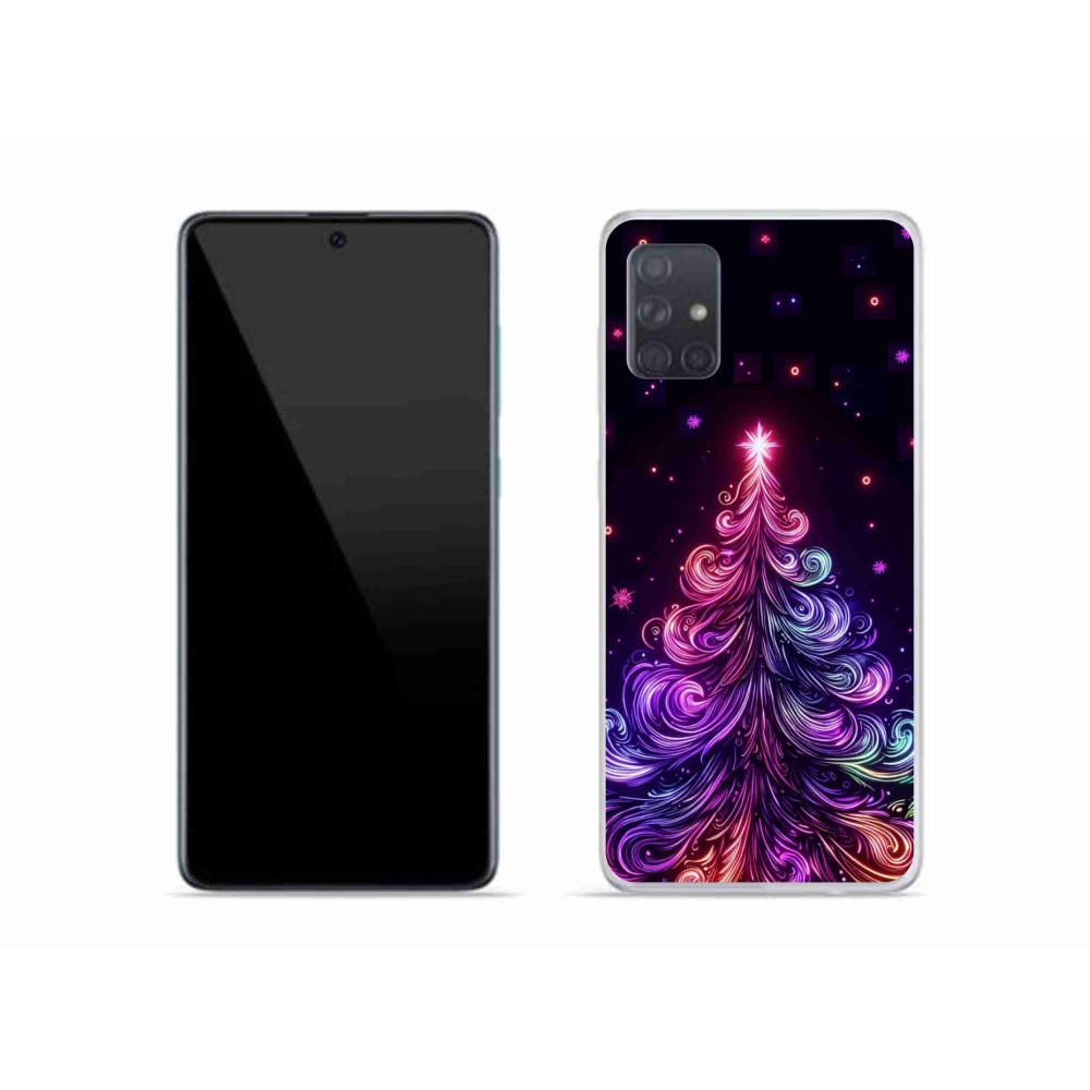 Gél borító mmCase Samsung Galaxy A51 - neon karácsonyfa 1