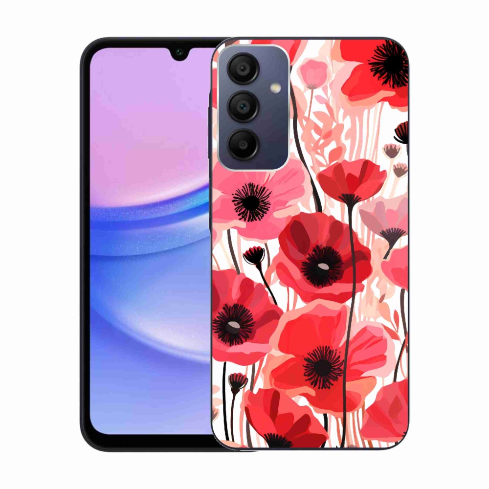 Gél védőhuzat mmCase Samsung Galaxy A15 4G/5G - mákos 1