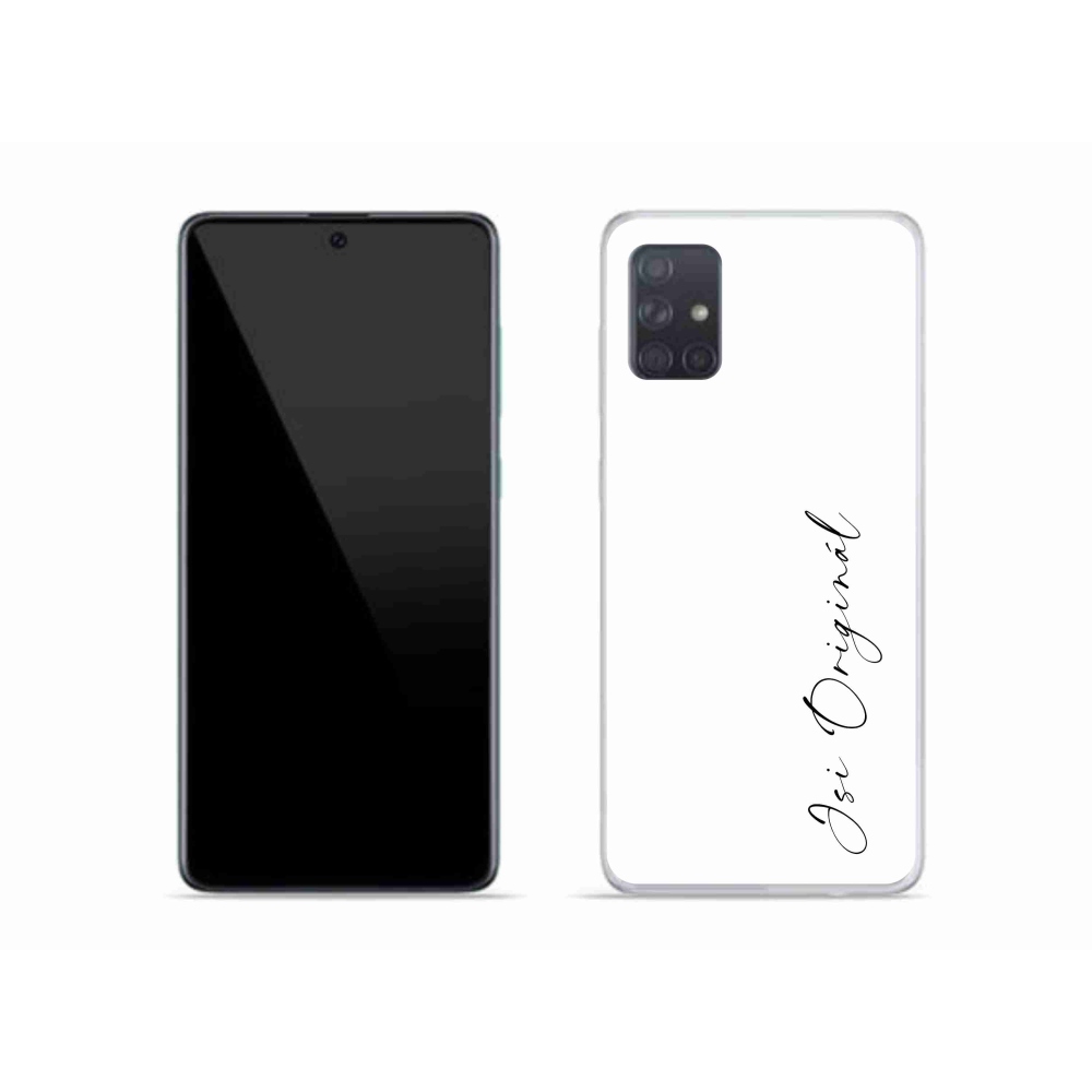 Gél borító mmCase Samsung Galaxy A51 - te vagy az eredeti fehér háttér