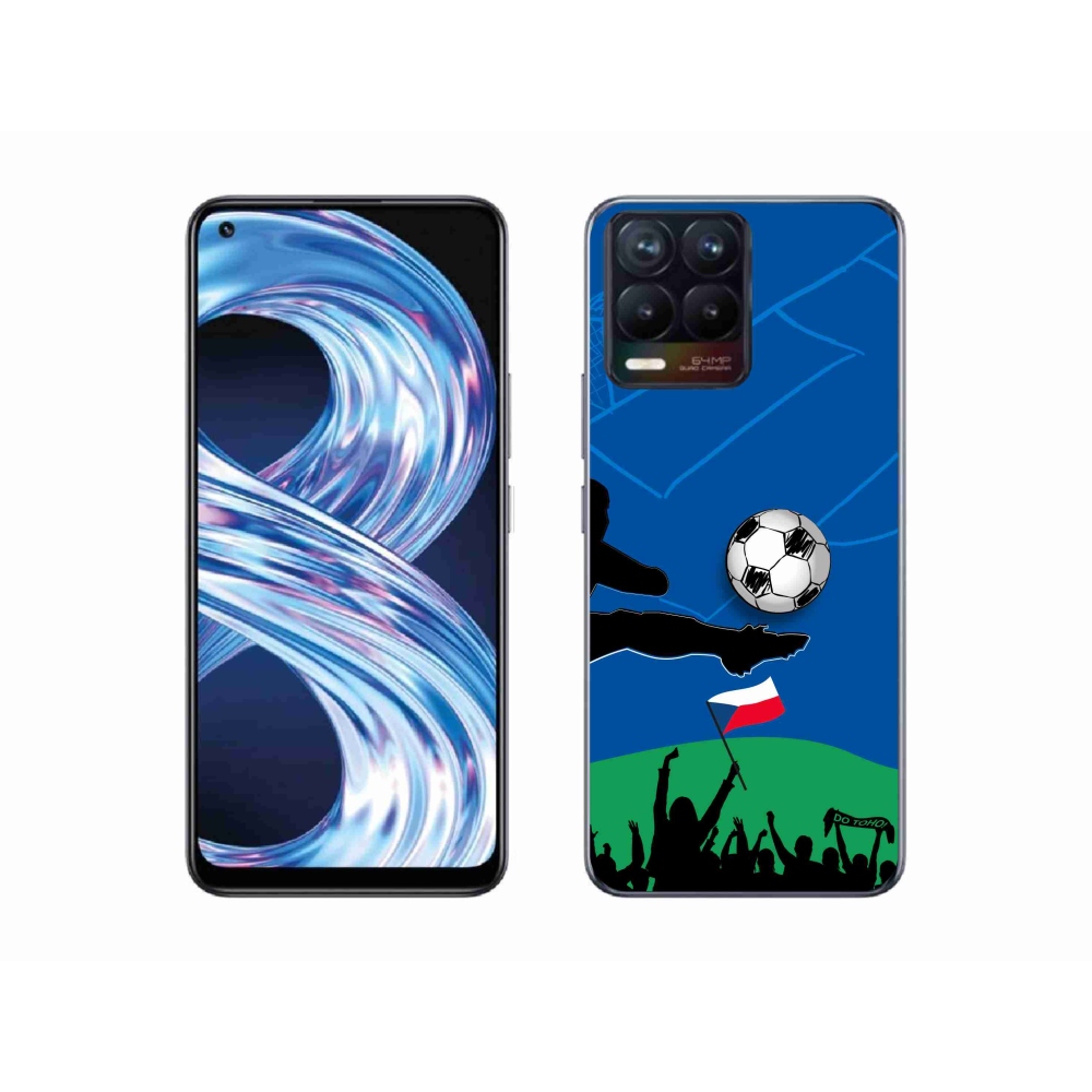 Gél borítás mmCase a Realme 8 4G-n - futballszurkolóknak