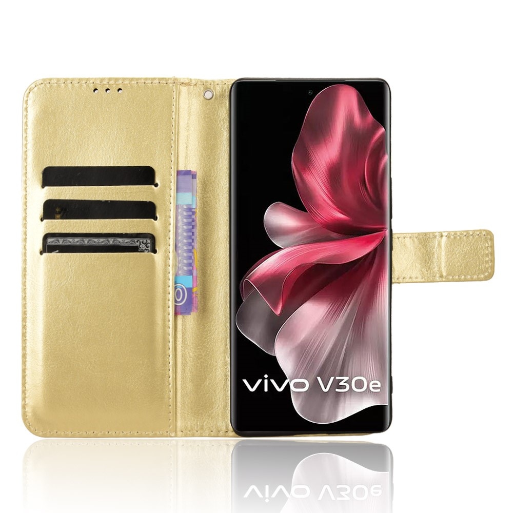 Őrült könyv tok a Vivo V40 Lite 5G-hez - arany színben