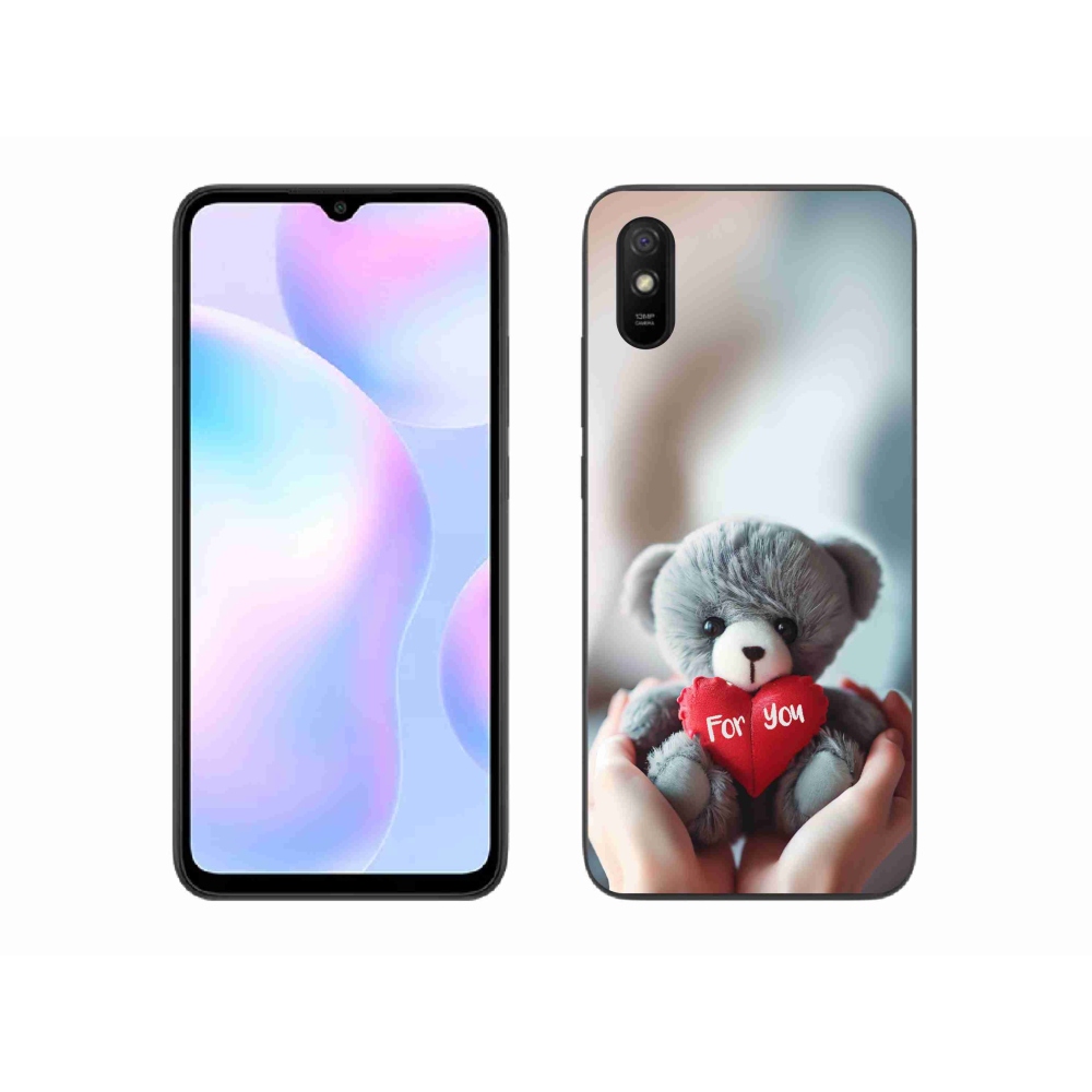 Gél borítás mmCase a Xiaomi Redmi 9A számára - mackó a szerelmesek számára