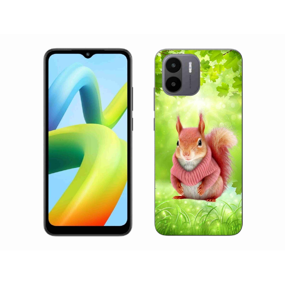 Gél borítás mmCase a Xiaomi Redmi A1/Redmi A2 készülékhez - mókus pulóverben