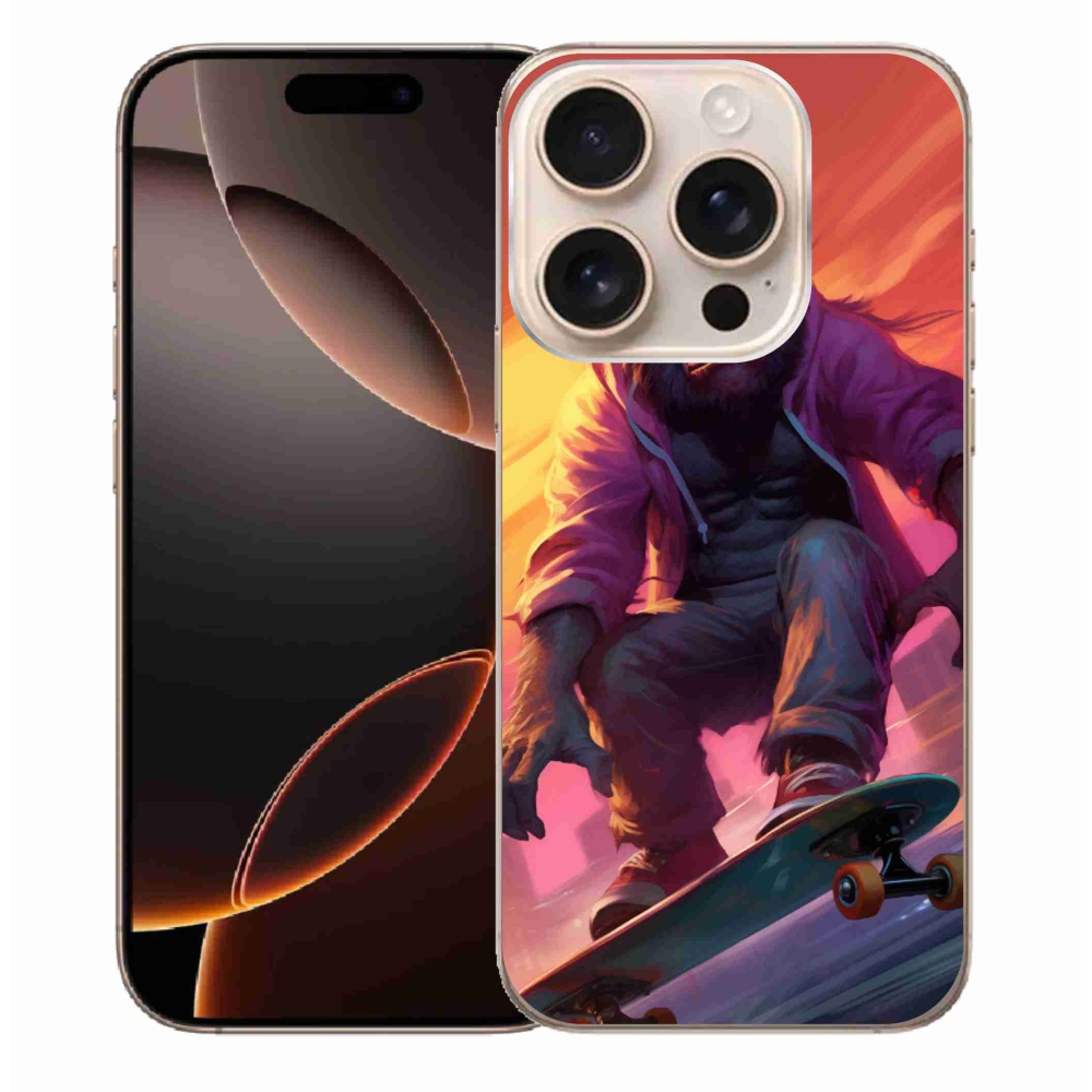 Zselés borítás mmCase iPhone 16 Pro Max készülékhez - gorilla gördeszkán