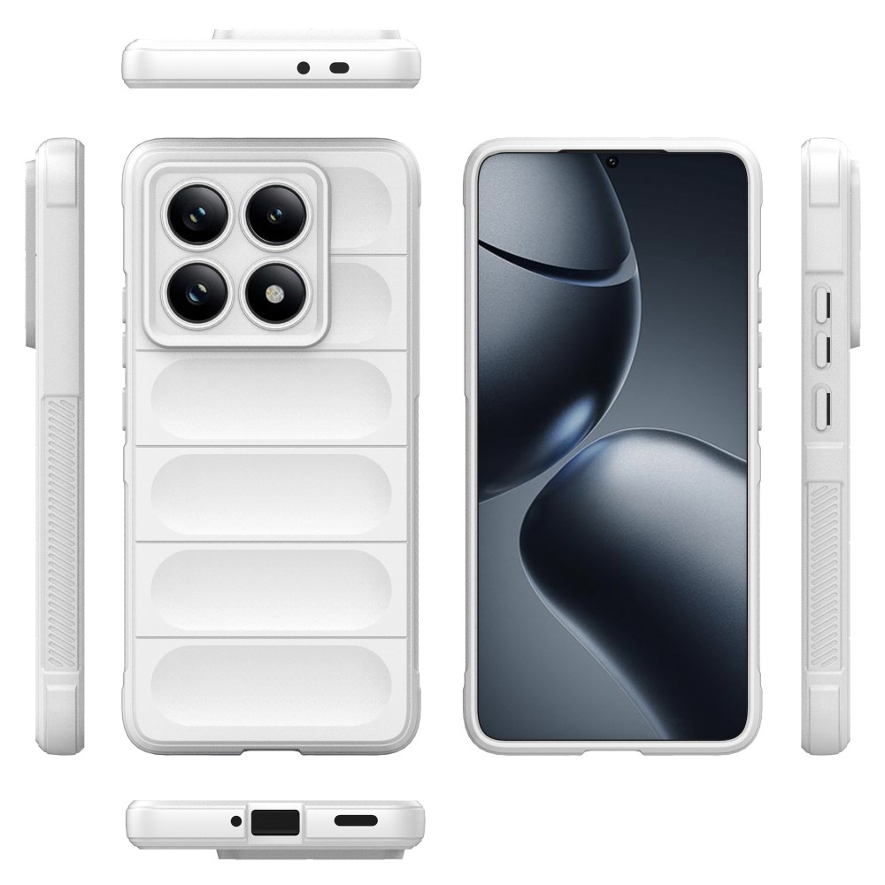 Rugg tartós zselés tok Xiaomi Redmi Note 14 Pro 5G/Poco X7 5G - fehér