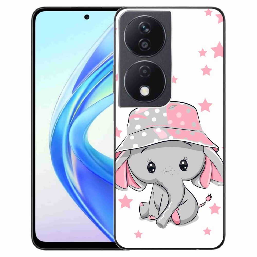 Gél védőhuzat mmCase a Honor X7b/Honor 90 Smart készülékhez - rózsaszín elefánt
