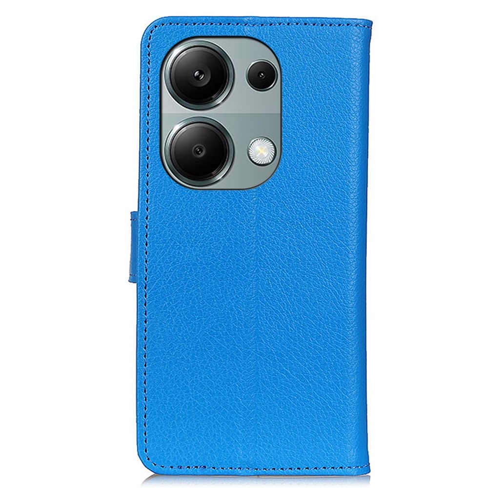 Litchie könyv tok Xiaomi Redmi Note 13 Pro 4G/Poco M6 Pro - kék