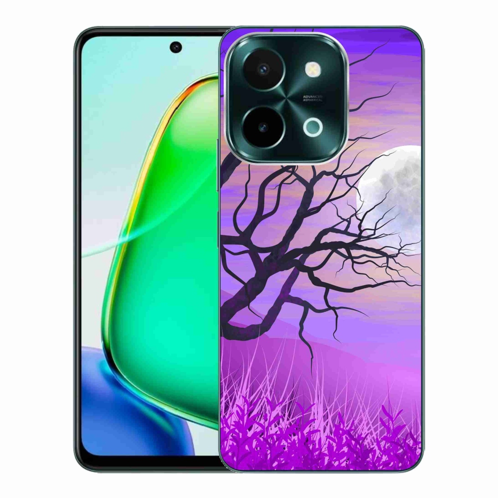 Gél tok mmCase a Vivo Y28-hoz - karikatúra kidőlt fa