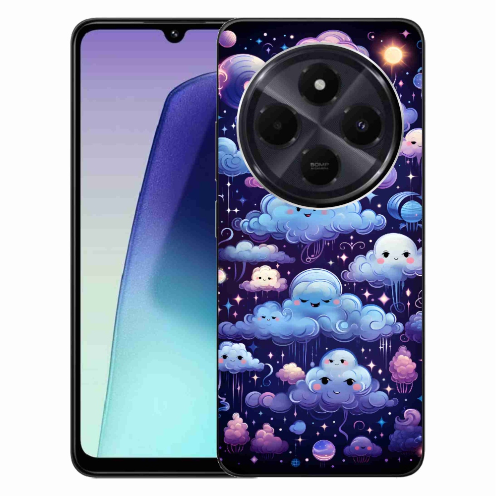 Gél borítás mmCase a Xiaomi Redmi 14C/Poco C75-hez - felhők