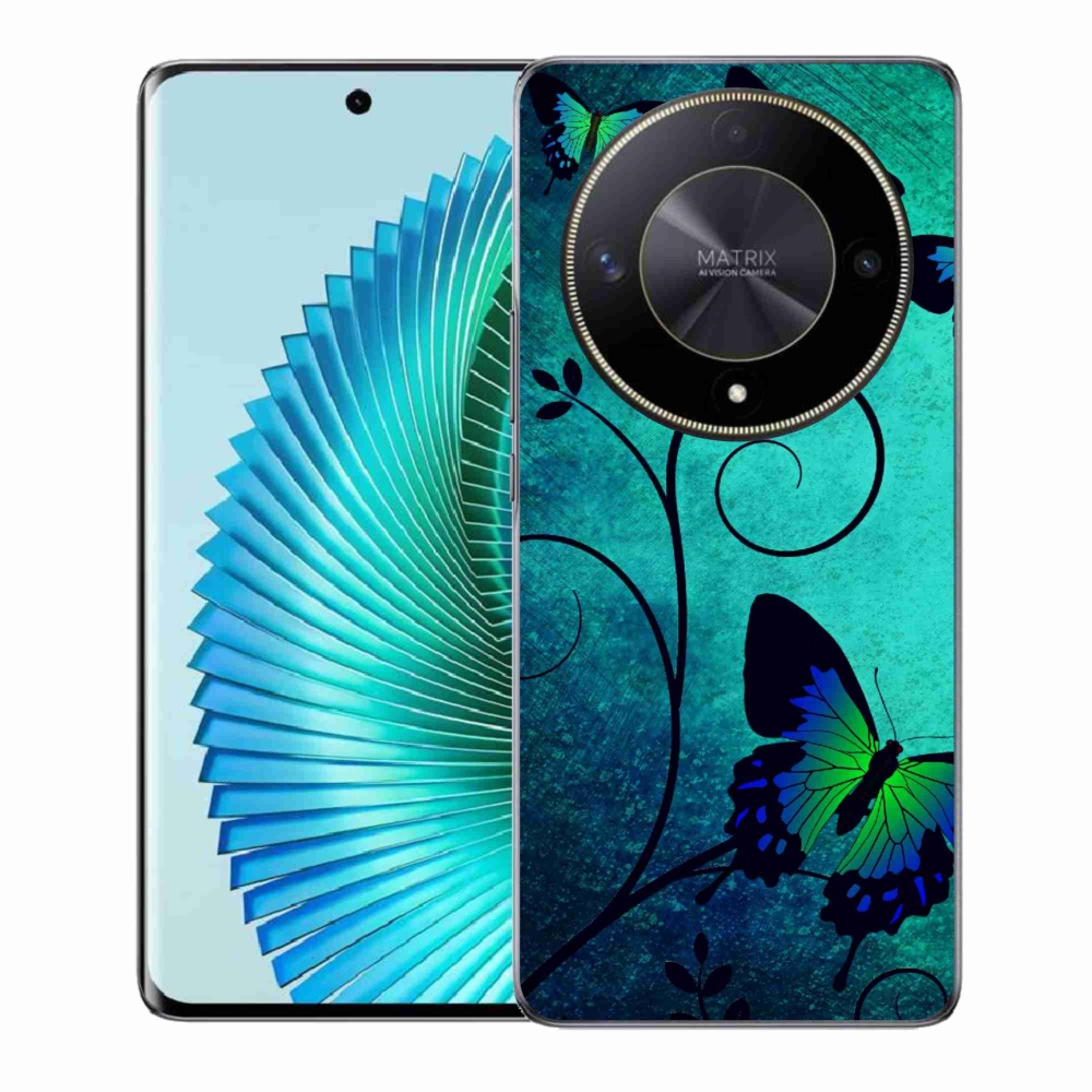 Gél borítás mmCase a Honor Magic 6 Lite 5G számára - színes pillangók