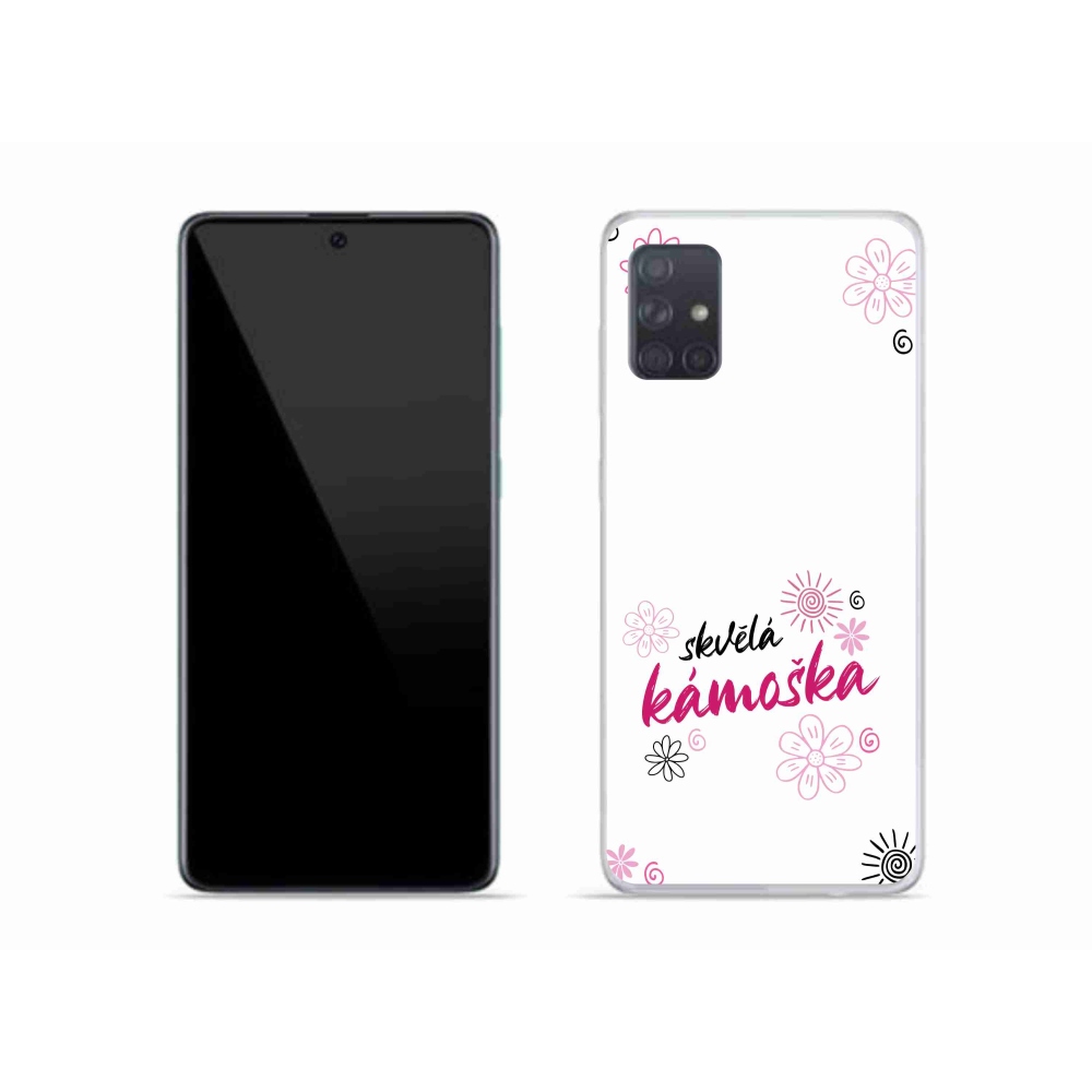 Gél borító mmCase Samsung Galaxy A51 - nagyszerű haver fehér háttérrel