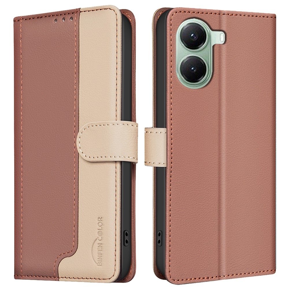 BNF DUO könyvtáska Xiaomi Poco X7 Pro 5G - barna