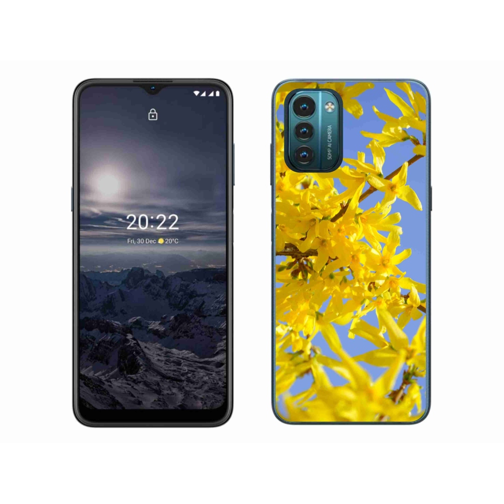 Zselés tok mmCase a Nokia G11/G21 készülékhez - sárga virágok