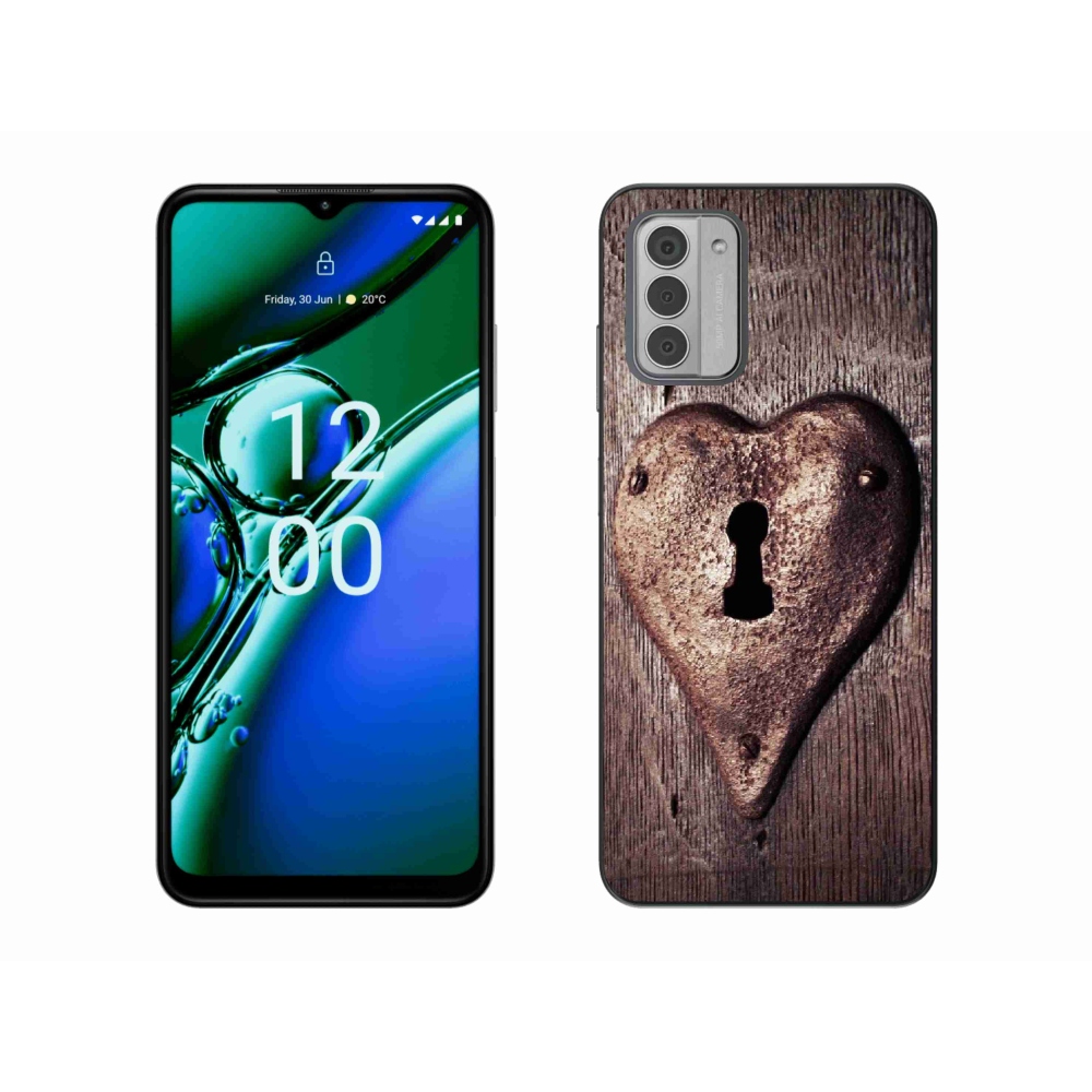 Zselés borítás mmCase a Nokia G42 készülékhez - szív alakú zárral