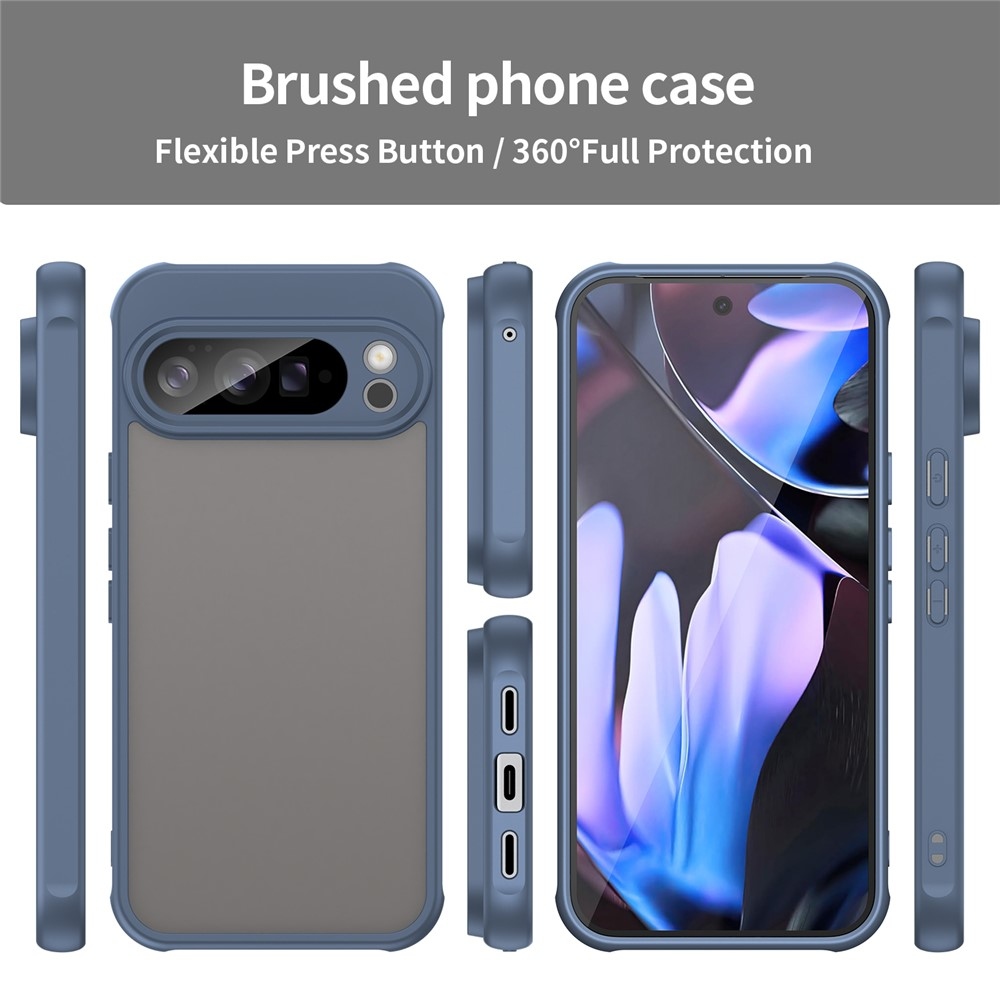 Zselés tok kemény hátlappal a Google Pixel 10 Pro XL számára - kék