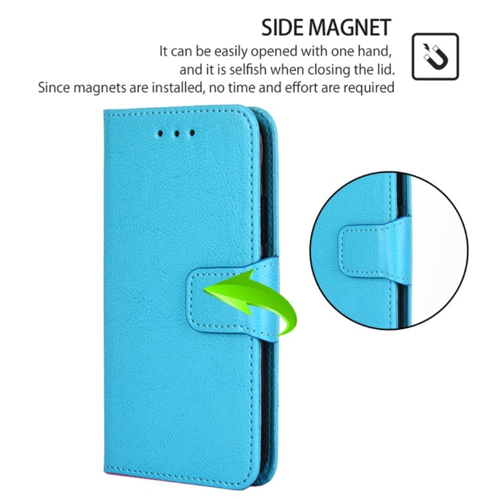 Könyvtáska tok Huawei Nova 12i - világoskék színben