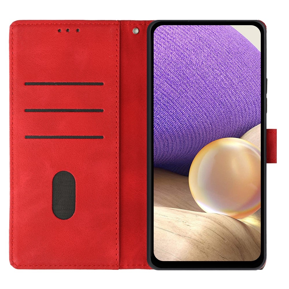 Háromszögek könyv tok Xiaomi 15T-hez - piros
