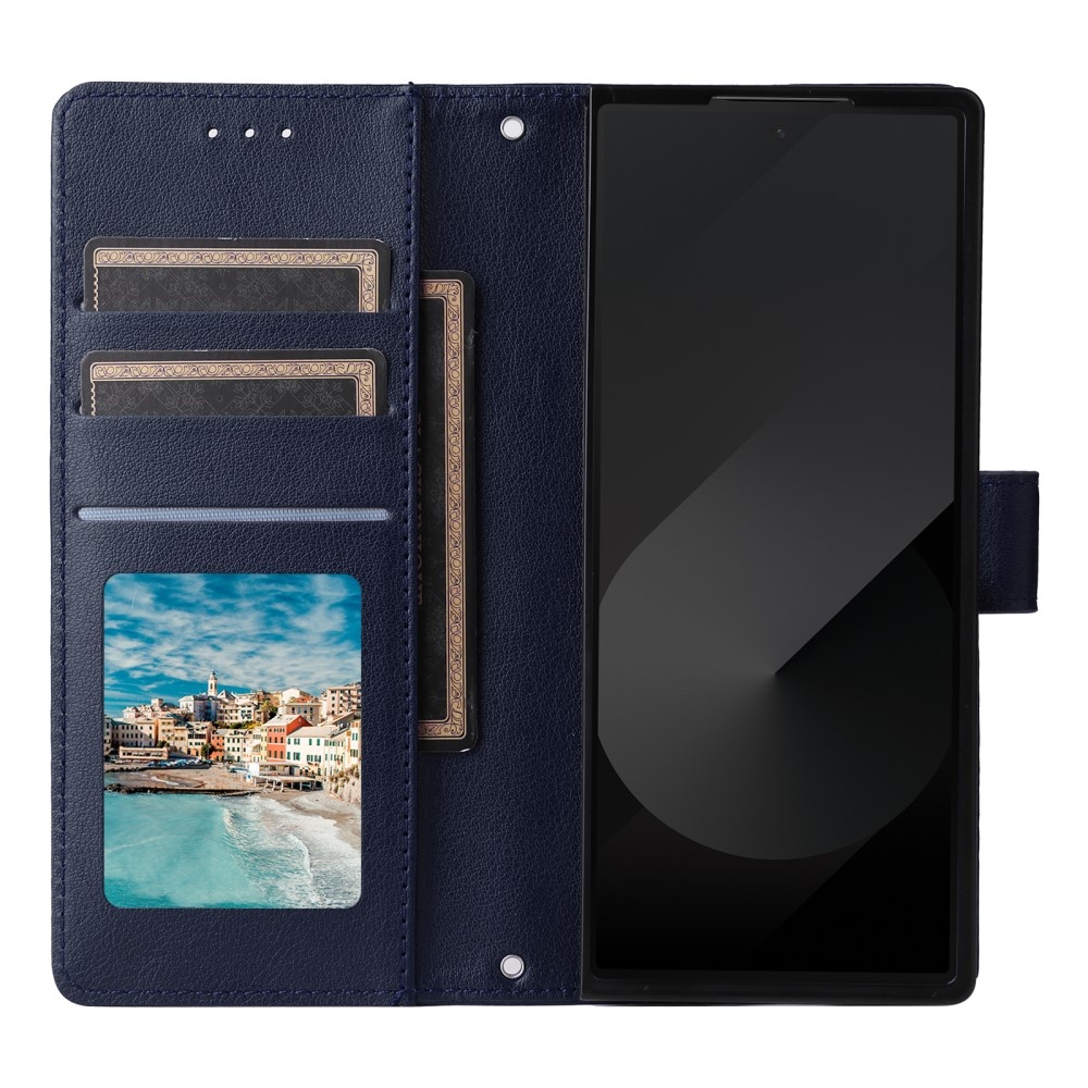 Tárcás könyv tok Samsung Galaxy Z Fold6 5G - kék