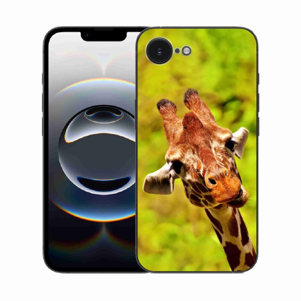 Zselés borítás mmCase iPhone 16e készülékhez - zsiráf