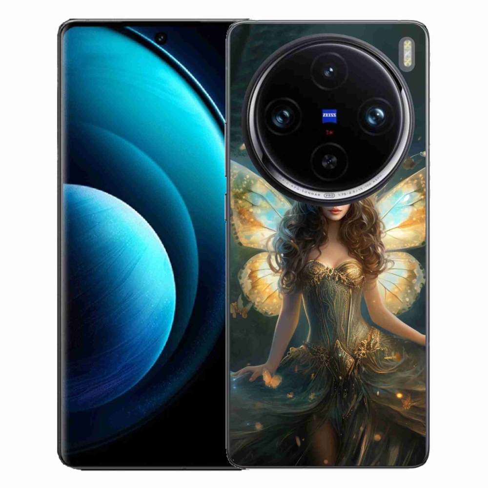 Zselés borítás mmCase a Vivo X100 Pro 5G-hez - pillangó nő