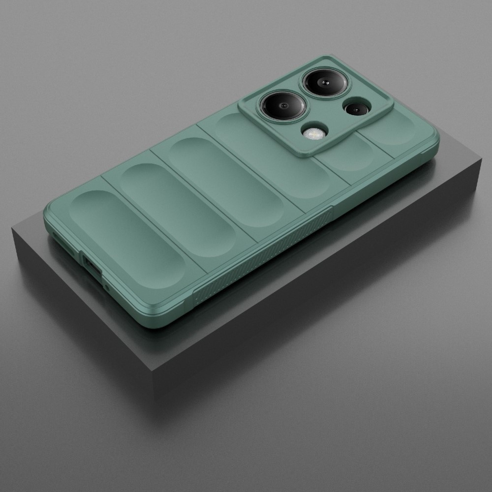 Rugg tartós zselés tok Xiaomi Redmi Note 14S-hez - zöld