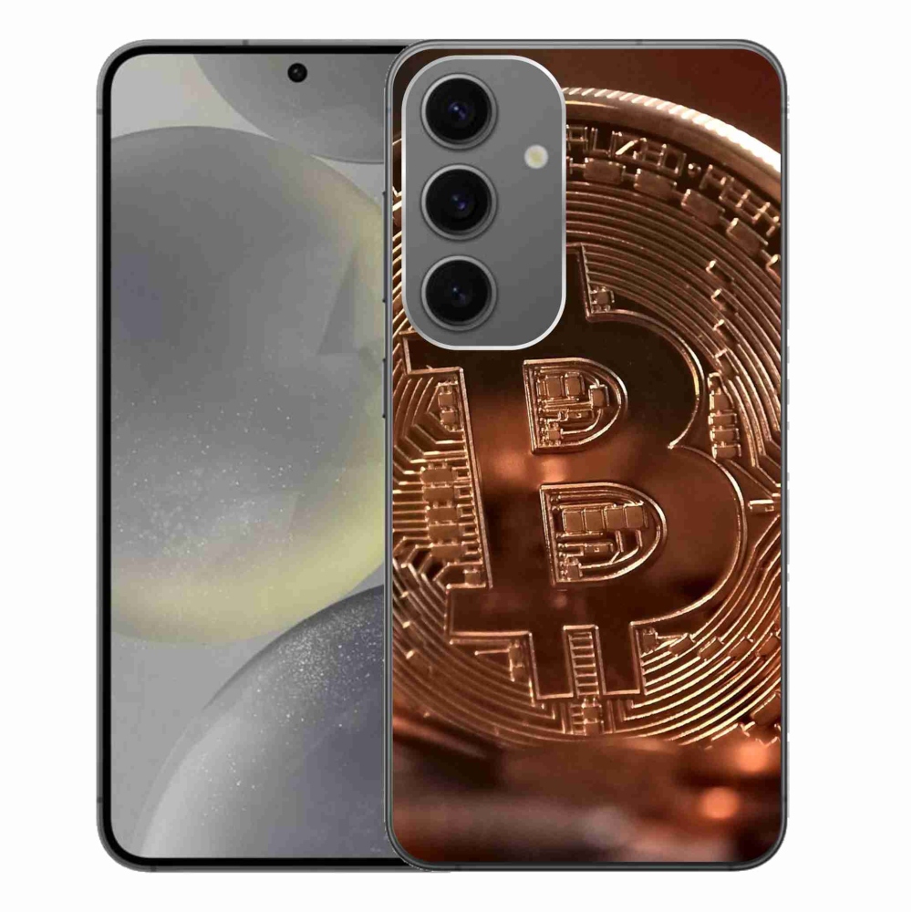 Gél borító mmCase Samsung Galaxy S24+ - bitcoin