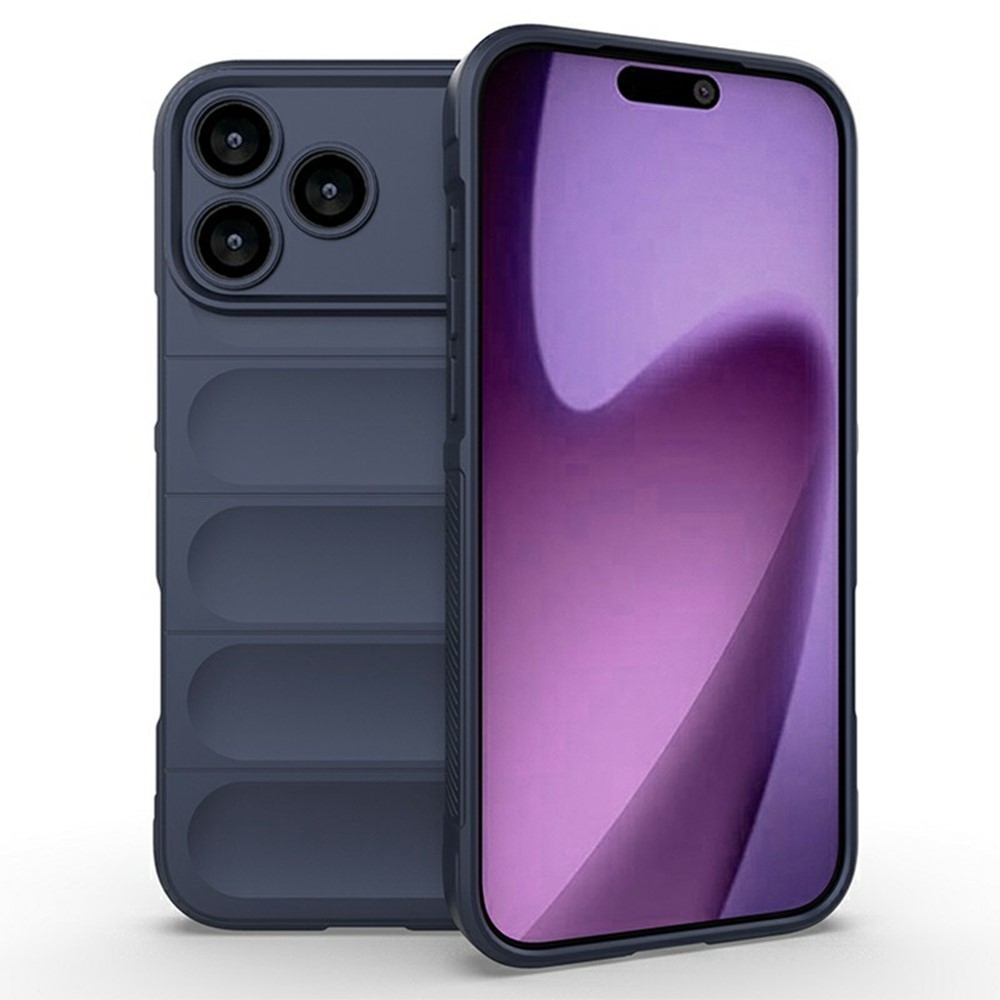 Rugg tartós zselés tok iPhone 17 Pro Max készülékhez - sötétkék