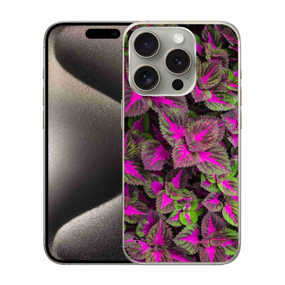 Zselés borítás mmCase iPhone 15 Pro készülékhez - virágok 10