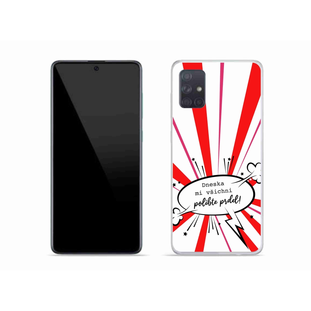 Gél borító mmCase Samsung Galaxy A51 - vicces szöveg 15 fehér háttérrel