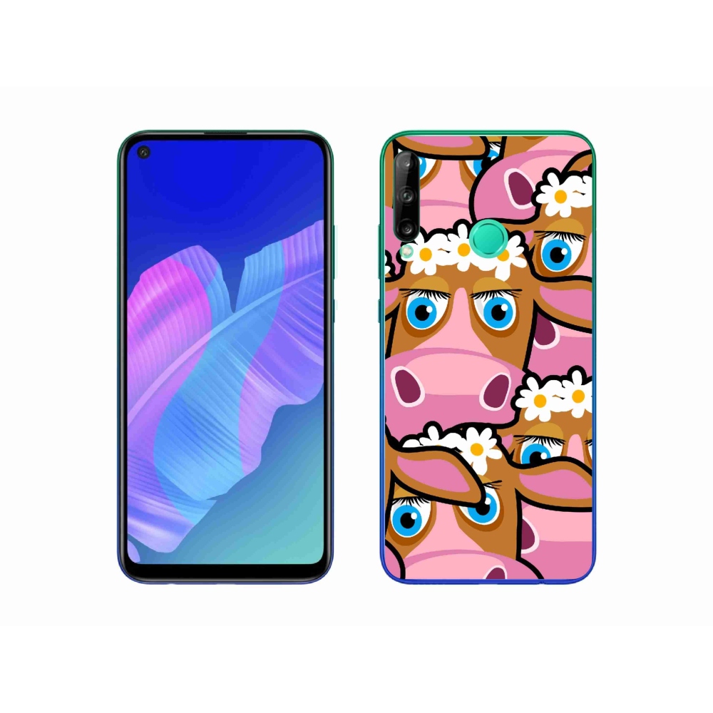 Zselés borítás mmCase a Huawei P40 Lite E - karikatúrás tehenek számára
