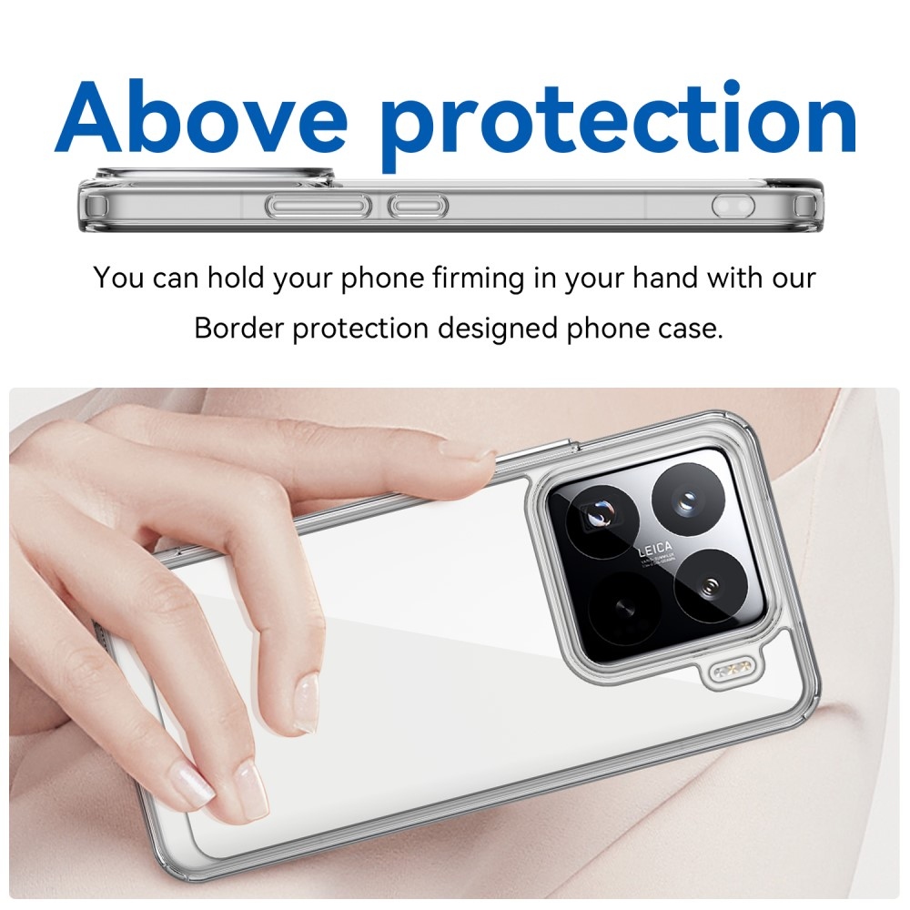 Gél tok fix hátlappal Xiaomi 15 Pro - átlátszó