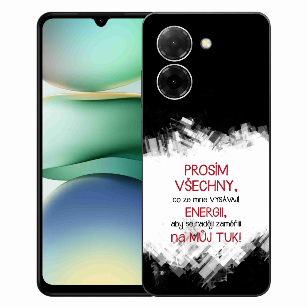 Gél borító mmCase a Xiaomi Redmi A5 (171.7x77.8x8.3mm) - vicces szöveg 1 piros