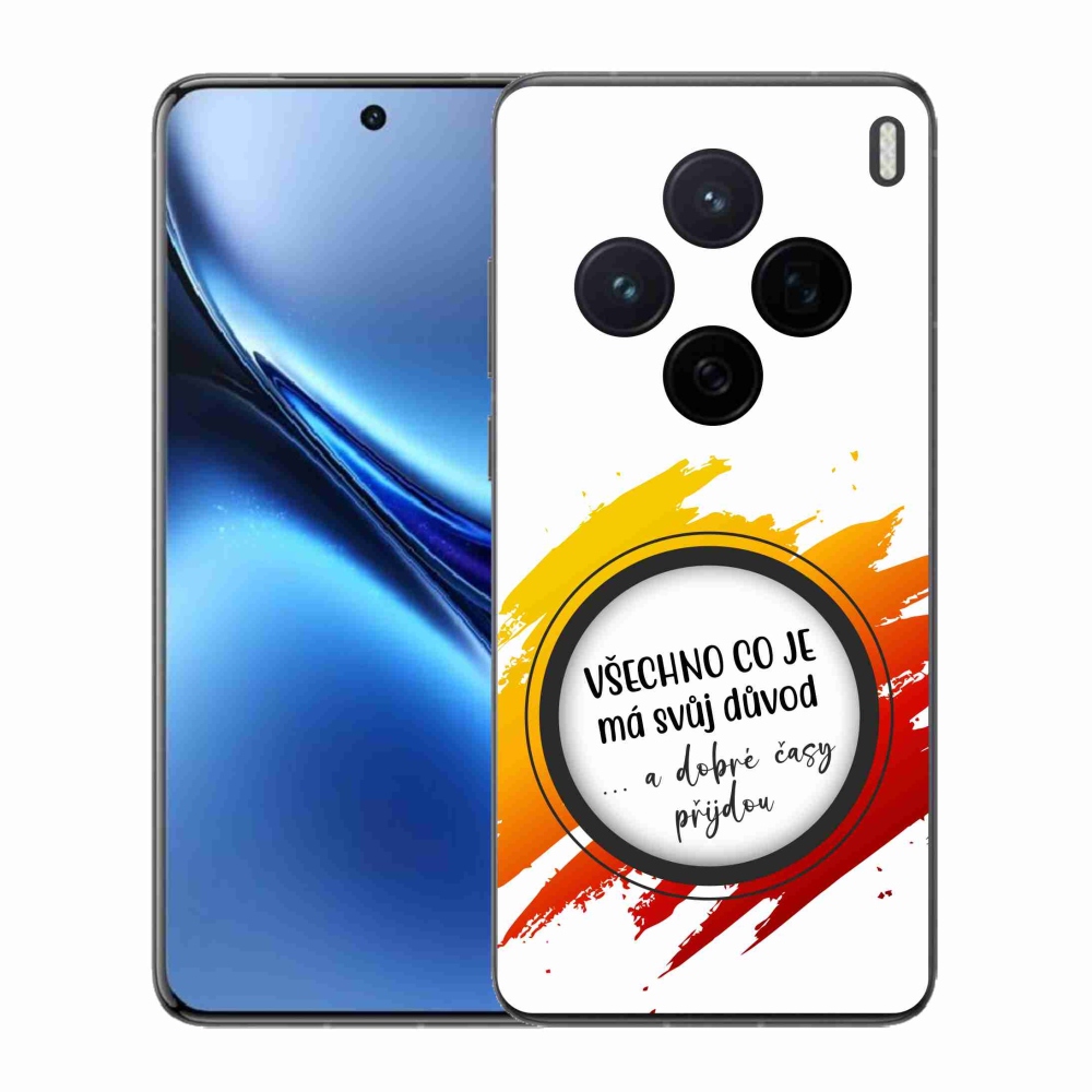 Zselés borítás mmCase a Vivo X200 5G - idézet 3 fehér háttérrel