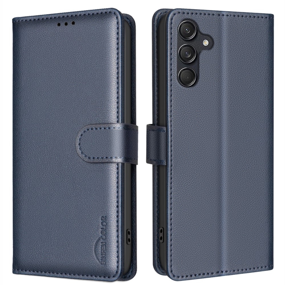 BINFEN könyvtáska Samsung Galaxy A56 5G - kék