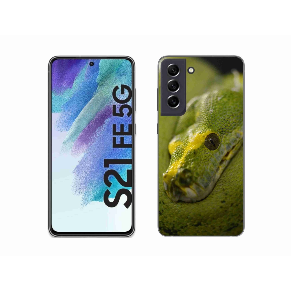 Gél védőburkolat mmCase Samsung Galaxy S21 FE 5G - kígyó 2