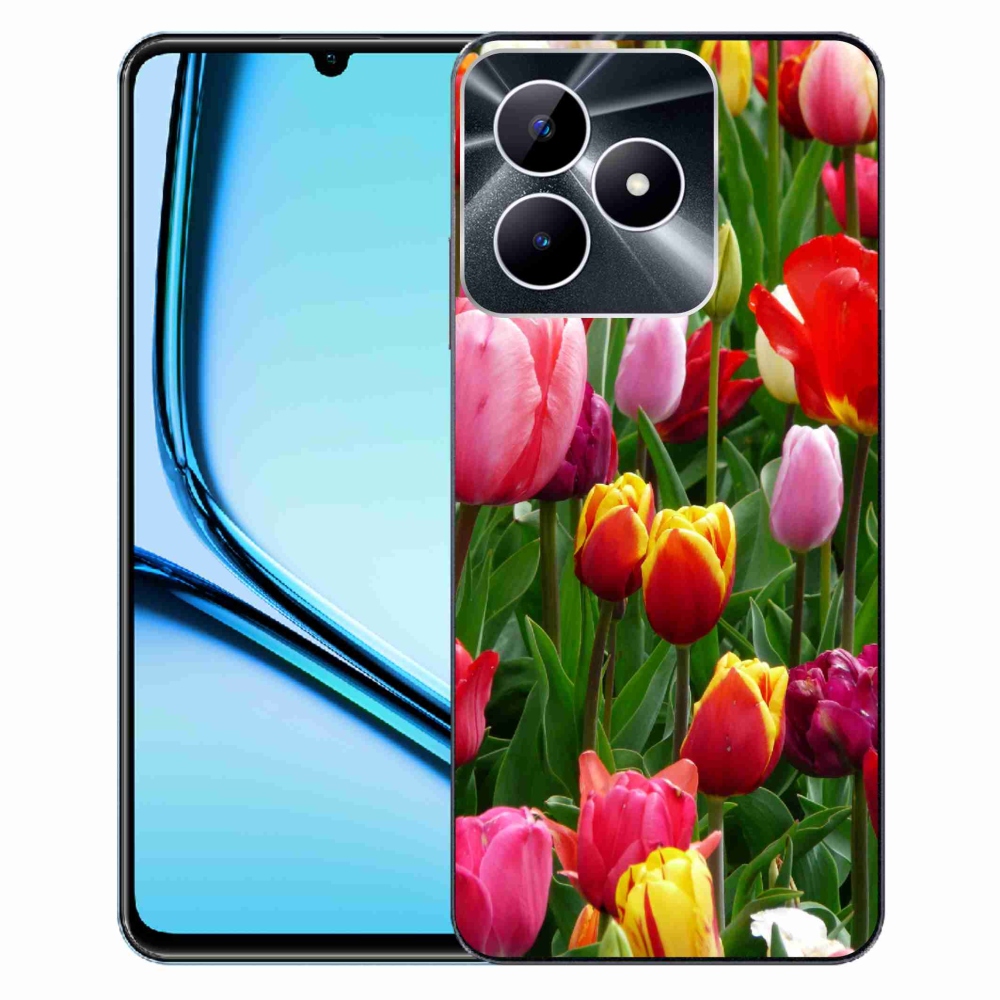 Zselés borító mmCase a Realme Note 50 készülékhez - tulipánok