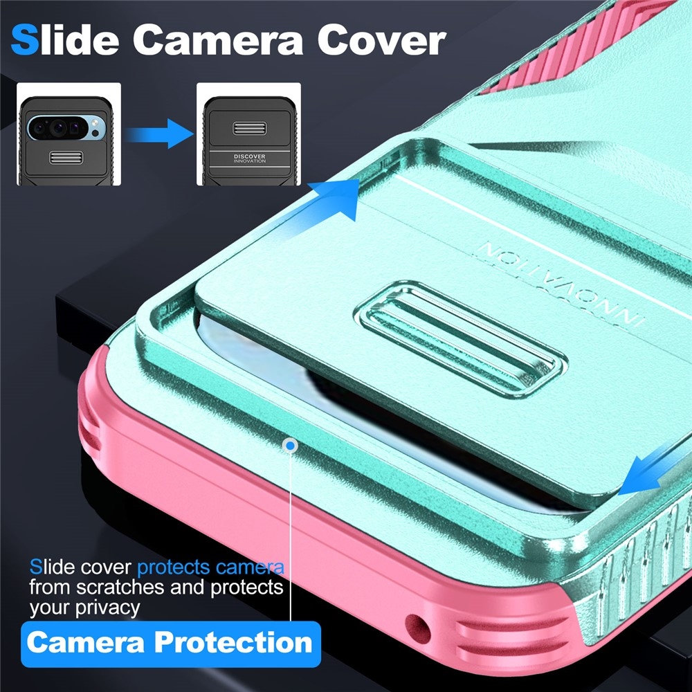 Fedél ellenálló borítás a Google Pixel 10 Pro-hoz - teal/pink