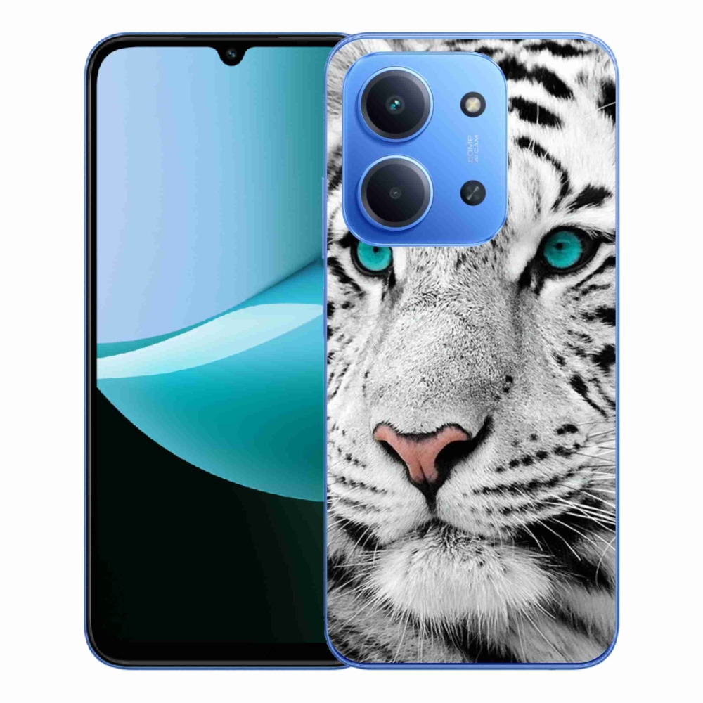 Gél borítás mmCase a Xiaomi Redmi 15C 4G/5G (173mm) - fehér tigrishez
